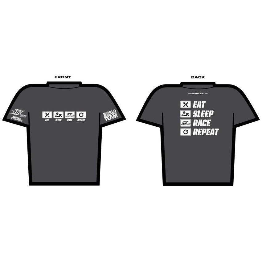 HB RACING Eat/Sleep/Race/Repeat T-Shirt (S)