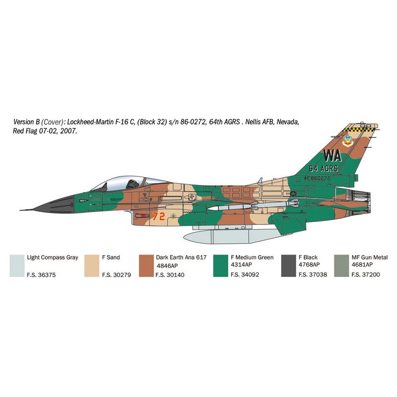 ITALERI F-16C Fighting Falcon (War Thunder Series)