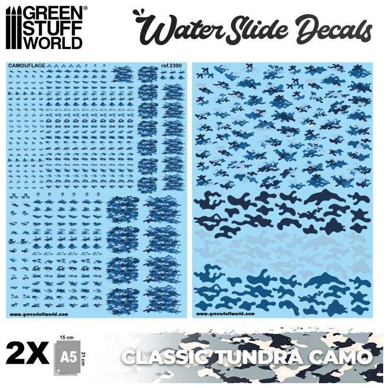 GREEN STUFF WORLD Waterslide Decals - Classic Tundra Camo