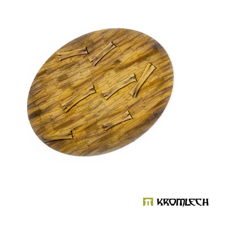 KROMLECH Wooden Planks 120x92mm Oval Base Topper