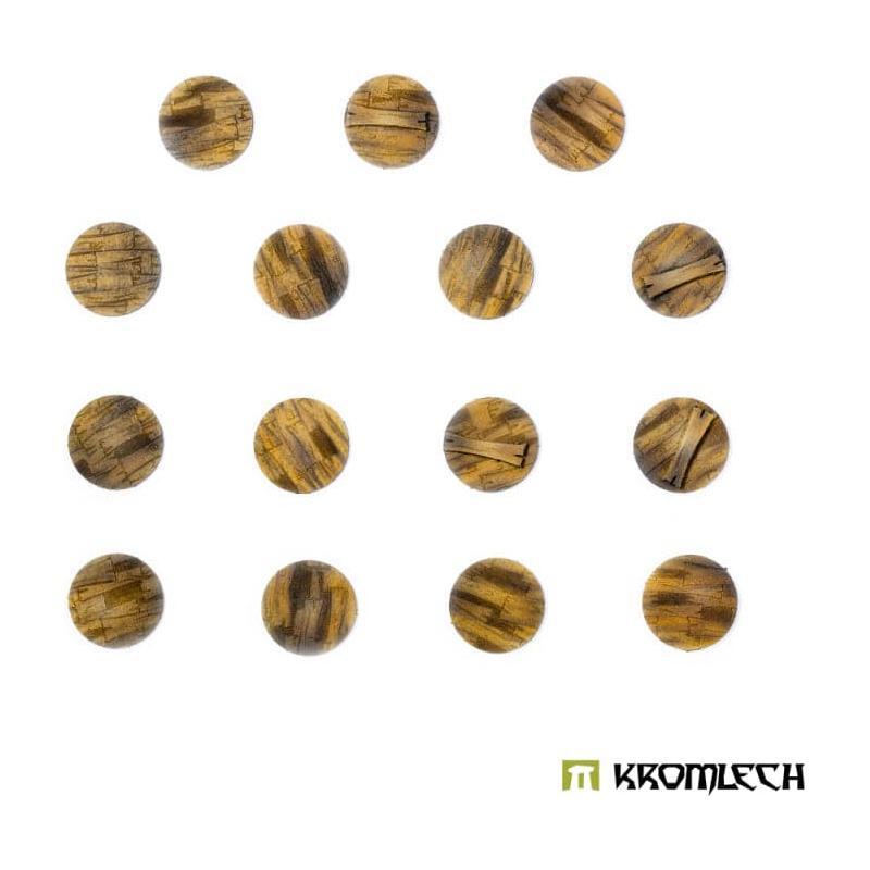 KROMLECH Wooden Planks 28.5mm Round Base Toppers