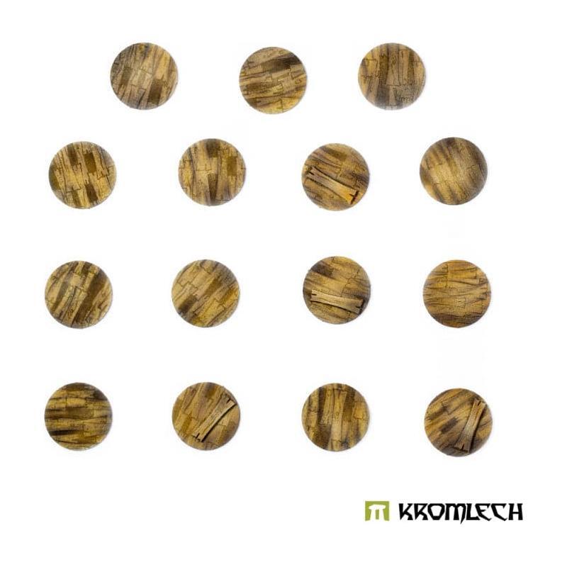 KROMLECH Wooden Planks 32mm Round Base Toppers