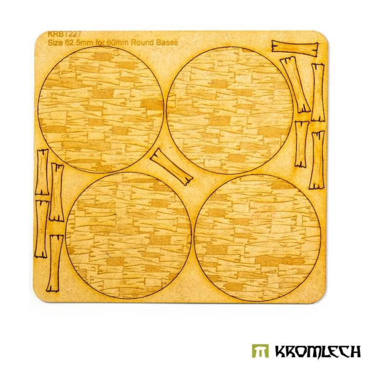 KROMLECH Wooden Planks 60 mm Round Base Toppers