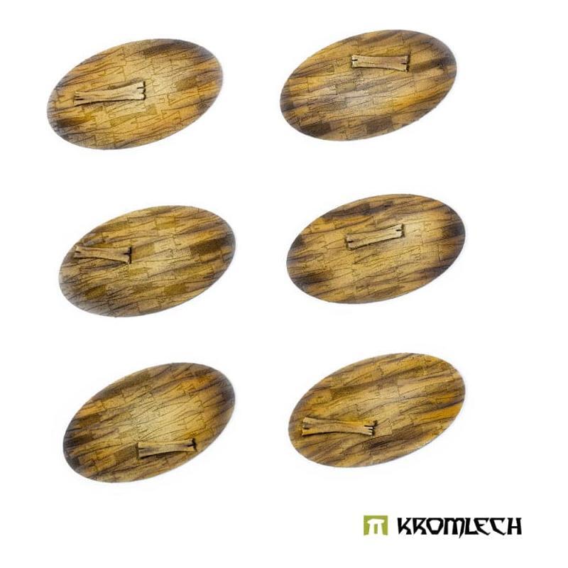 KROMLECH Wooden Planks 75x42mm Oval Base Toppers