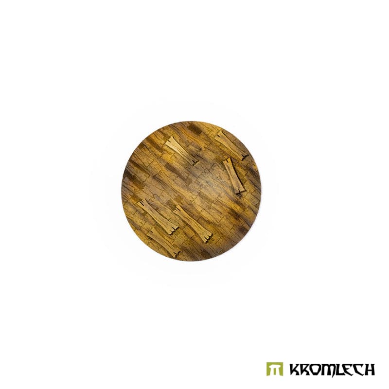 KROMLECH Wooden Planks 90mm Round Base Topper