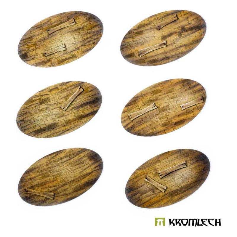 KROMLECH Wooden Planks 90x52mm Oval Base Toppers