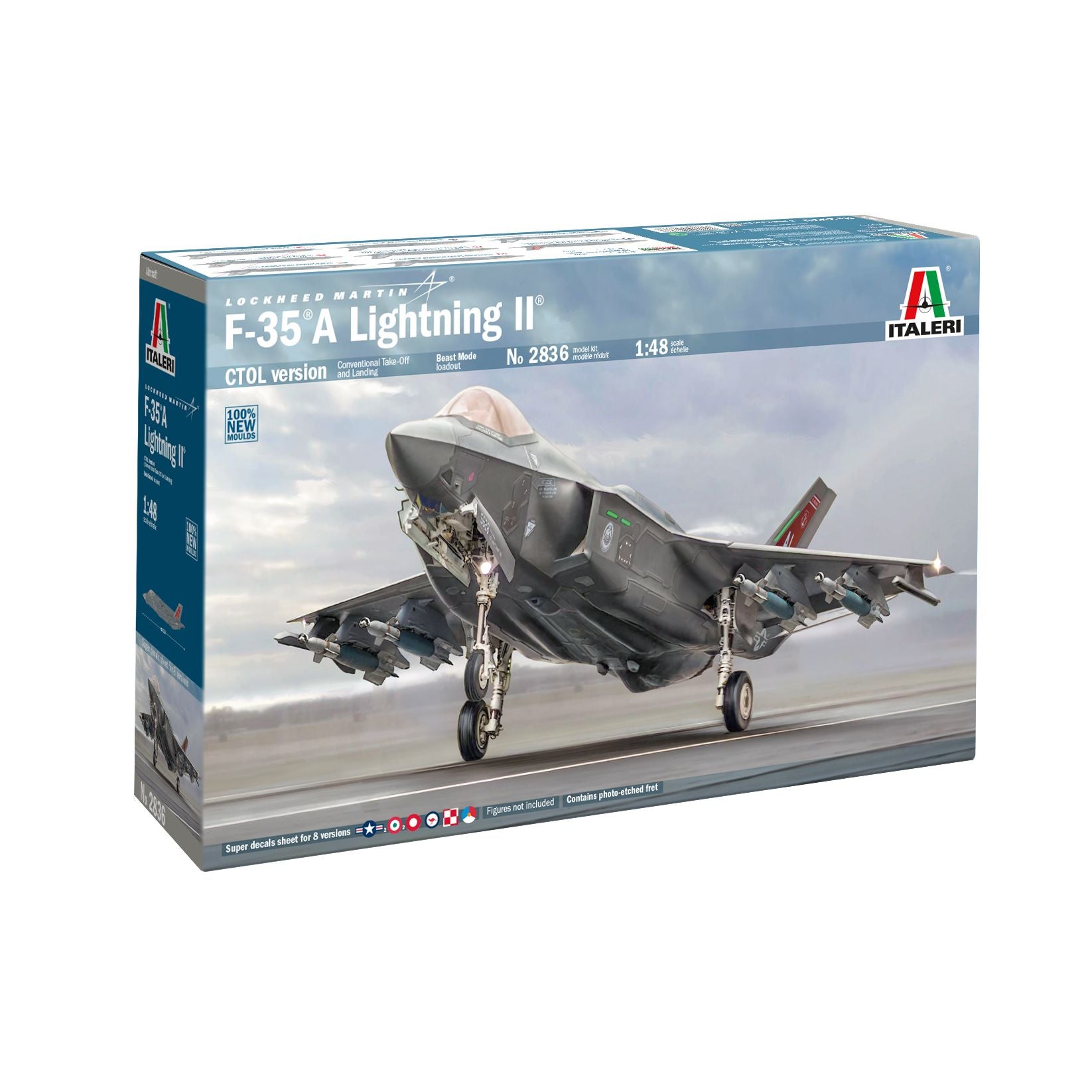 ITALERI 1/48 F-35A Lightning II (Beast Mode)-100% New Moulds - Australian Decals!
