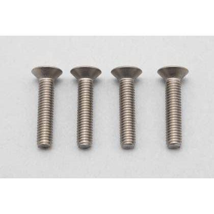 YOKOMO M3x15mm Titanium Flathead Socket Screw 4pcsM3X15 Titanium Flathead Socket Screw