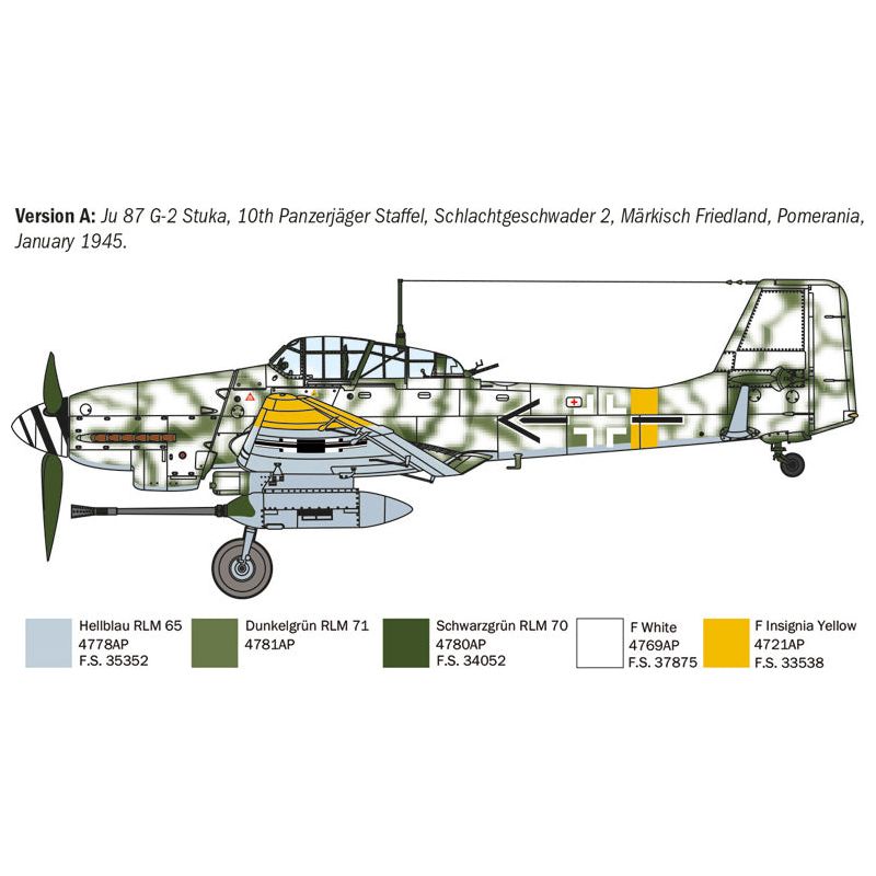 ITALERI 1/72 Junker Ju-87G2 Kanonenvogel