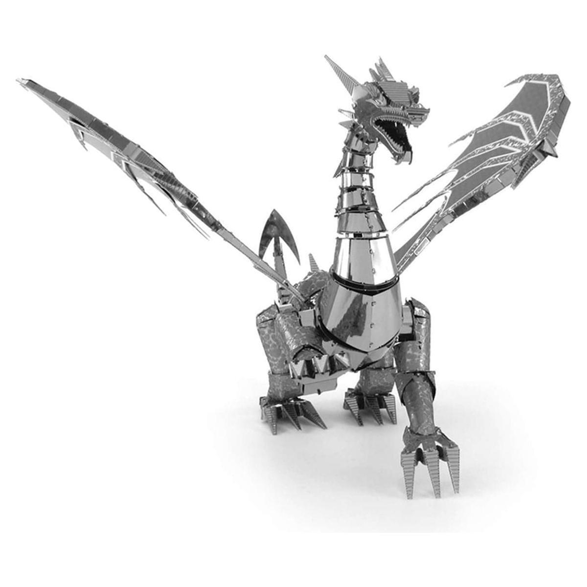 METAL EARTH ICONX Silver Dragon