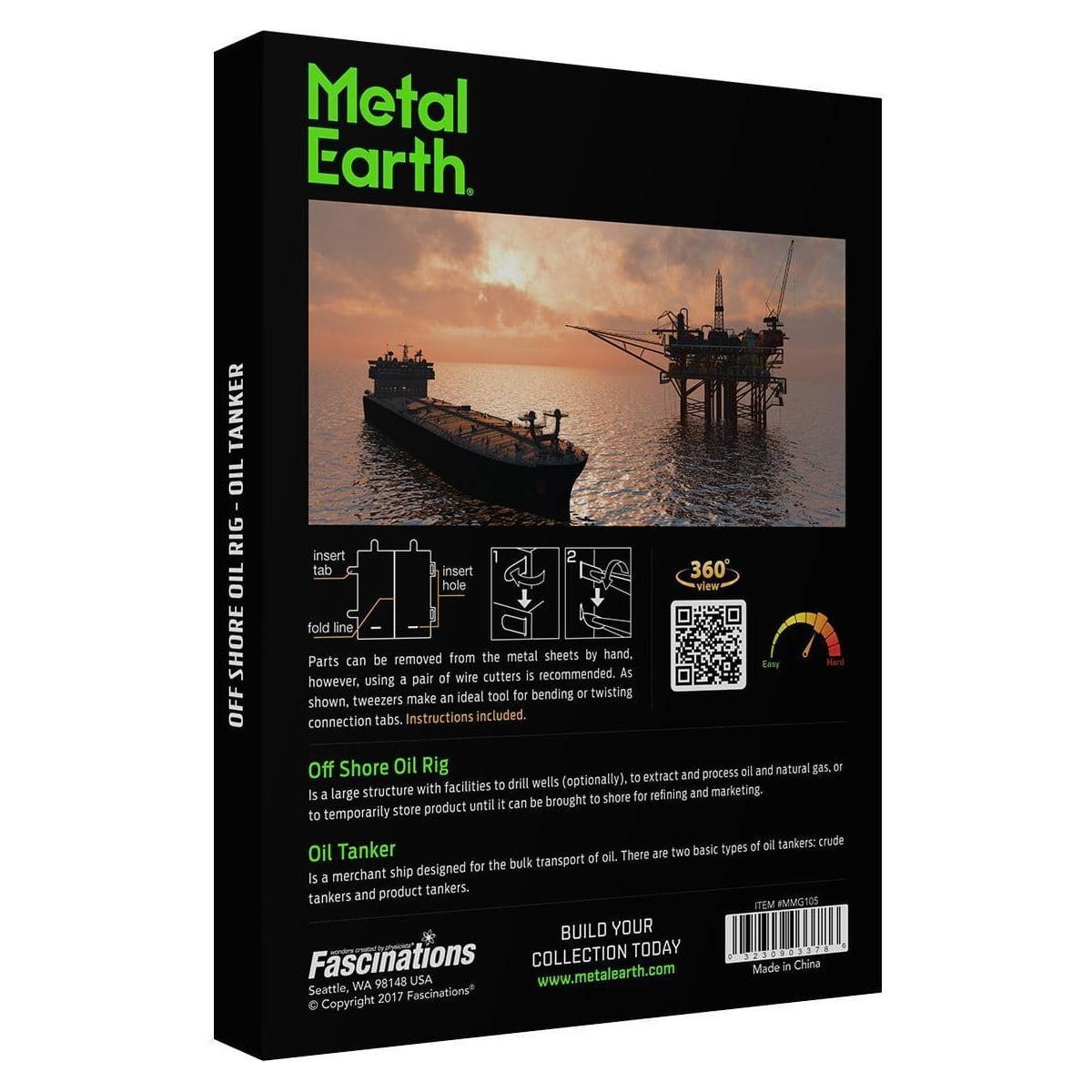 METAL EARTH Gift Box - Offshore Oil Rig & Tanker