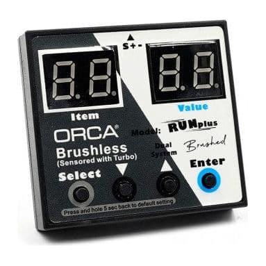 ORCA Runplus Brushless/Brushed ESC with LED Setting Card
