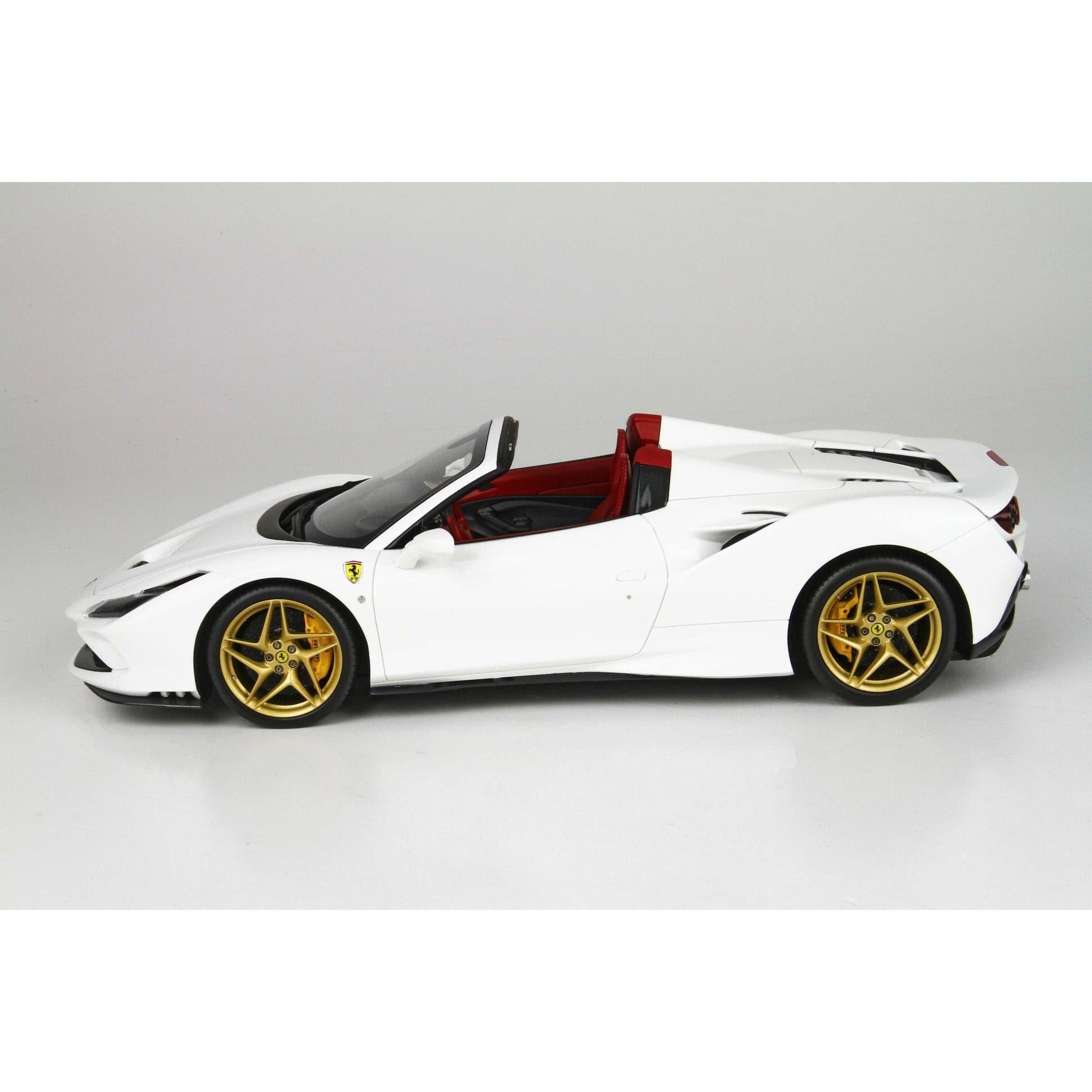 BBR 1/18 Ferrari F8 Tribute Spider White Red Interior