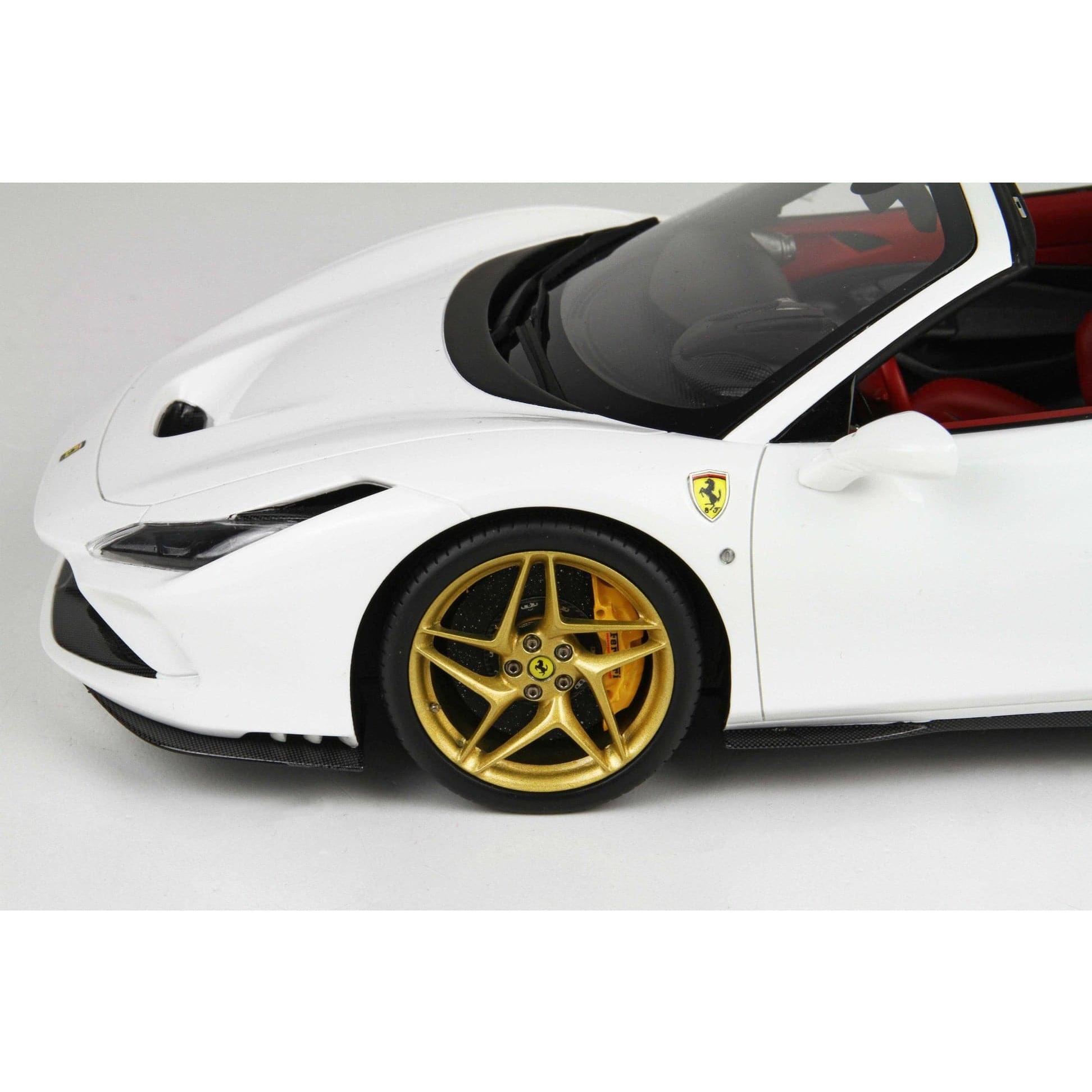 BBR 1/18 Ferrari F8 Tribute Spider White Red Interior