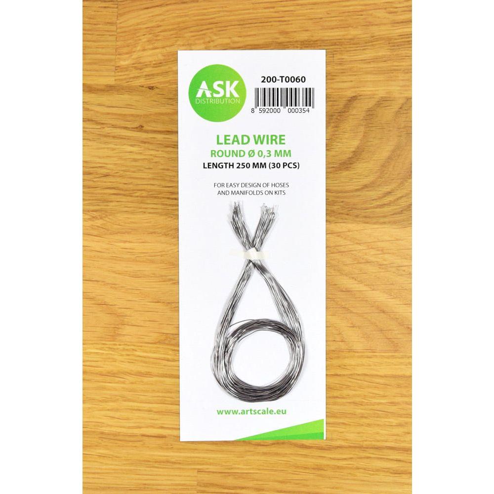 ASK Lead Wire - Round Ø 0,3 mm x 250 mm (30 pcs)