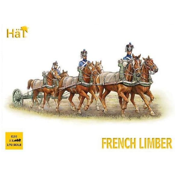HAT 1/72 French 6 Horse Limber Team