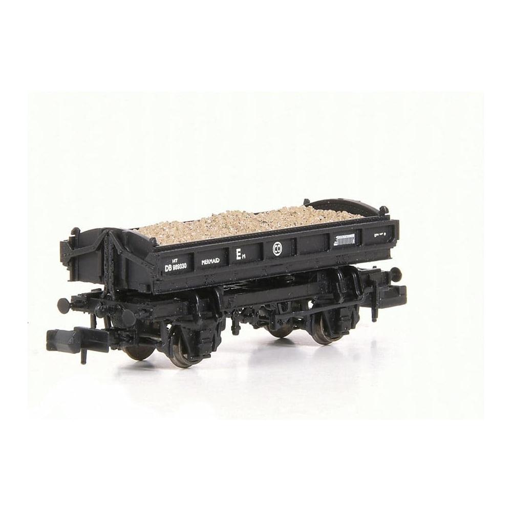 EFE RAIL N 14T 'Mermaid' Side Tipping Ballast Wagon BR Departmental Black