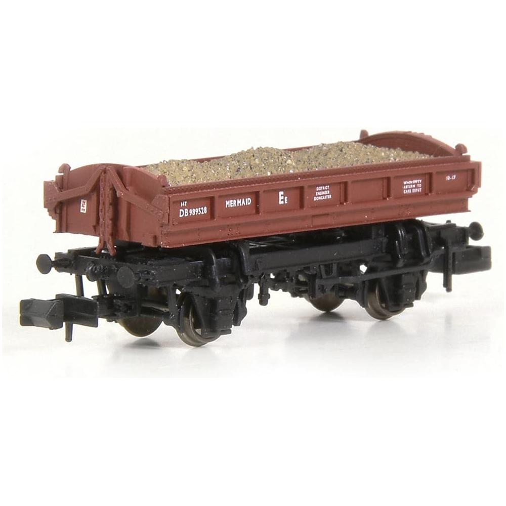 EFE RAIL N 14T 'Mermaid' Side Tipping Ballast Wagon BR Departmental Gulf Red