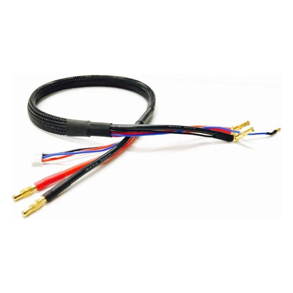 JPRC 600mm 2 Cell LiPo Charge Lead - 4mm/5mm Black