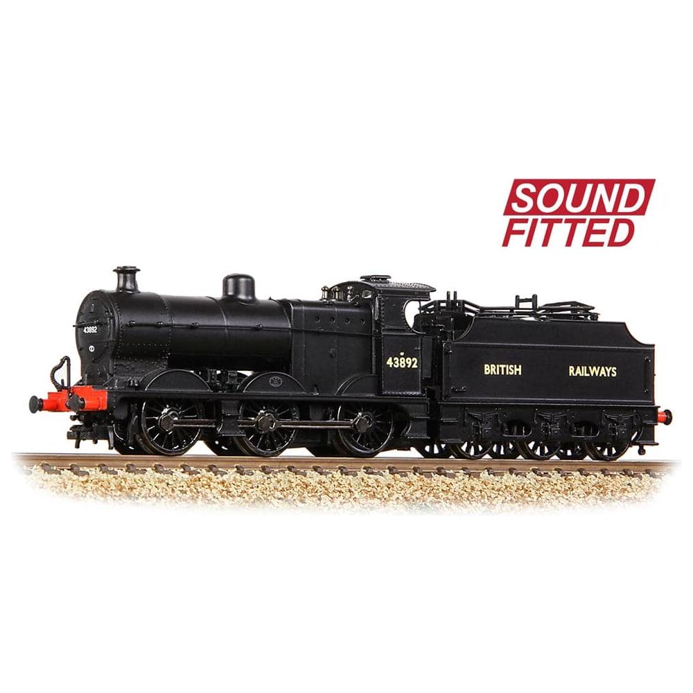 GRAHAM FARISH N MR 3835 4F with Fowler Tender 43892 BR Black (British Railways) DCC Sound Fitted