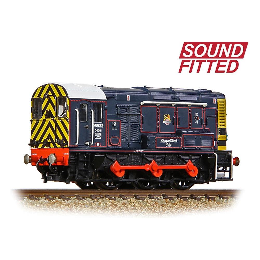 GRAHAM FARISH N Class 08 08833 'Liverpool Street Pilot' BR/GER Lined Blue (Early Emblem) DCC Sound Fitted