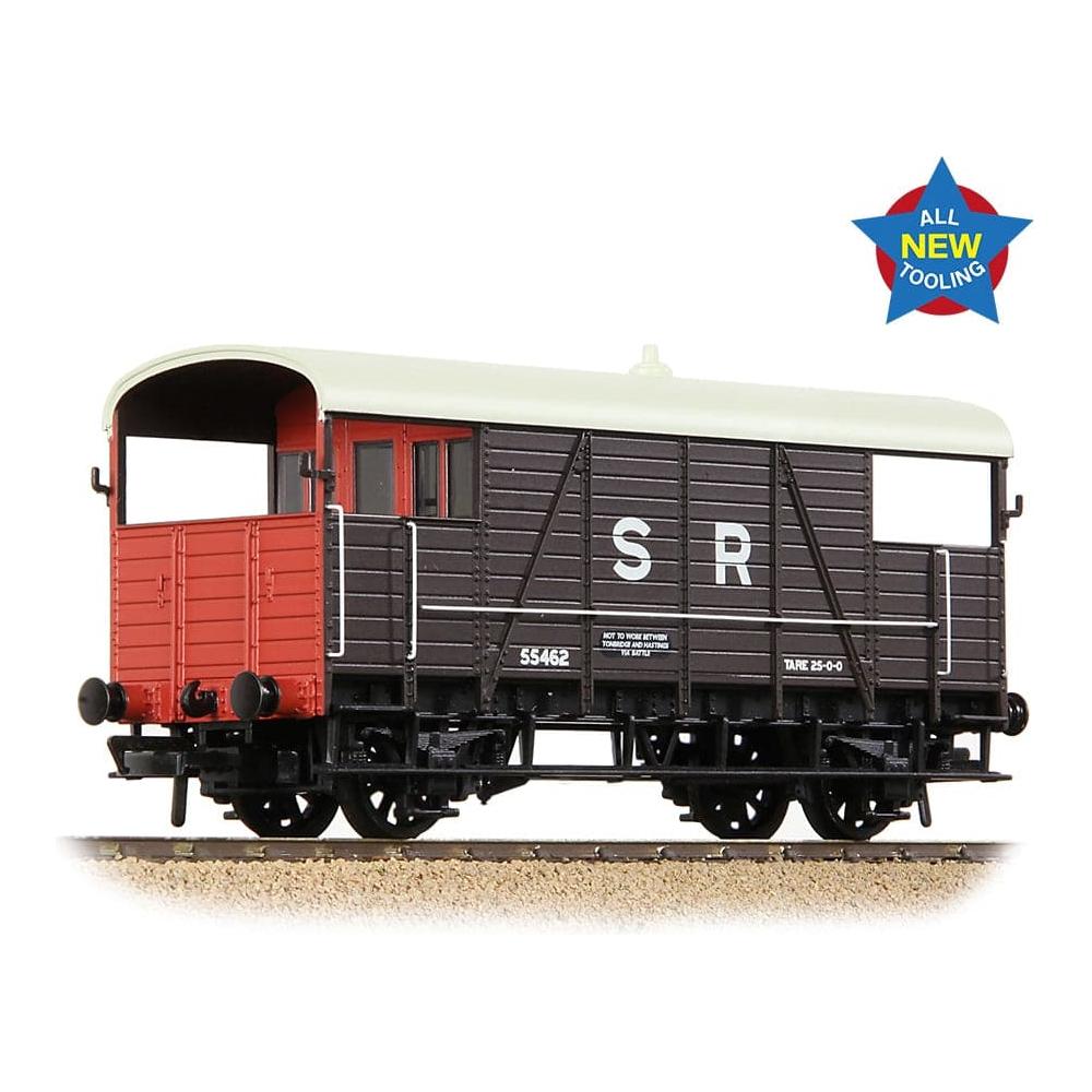 BRANCHLINE OO SE&CR 25T 'Dance Hall' Brake Van SR Brown