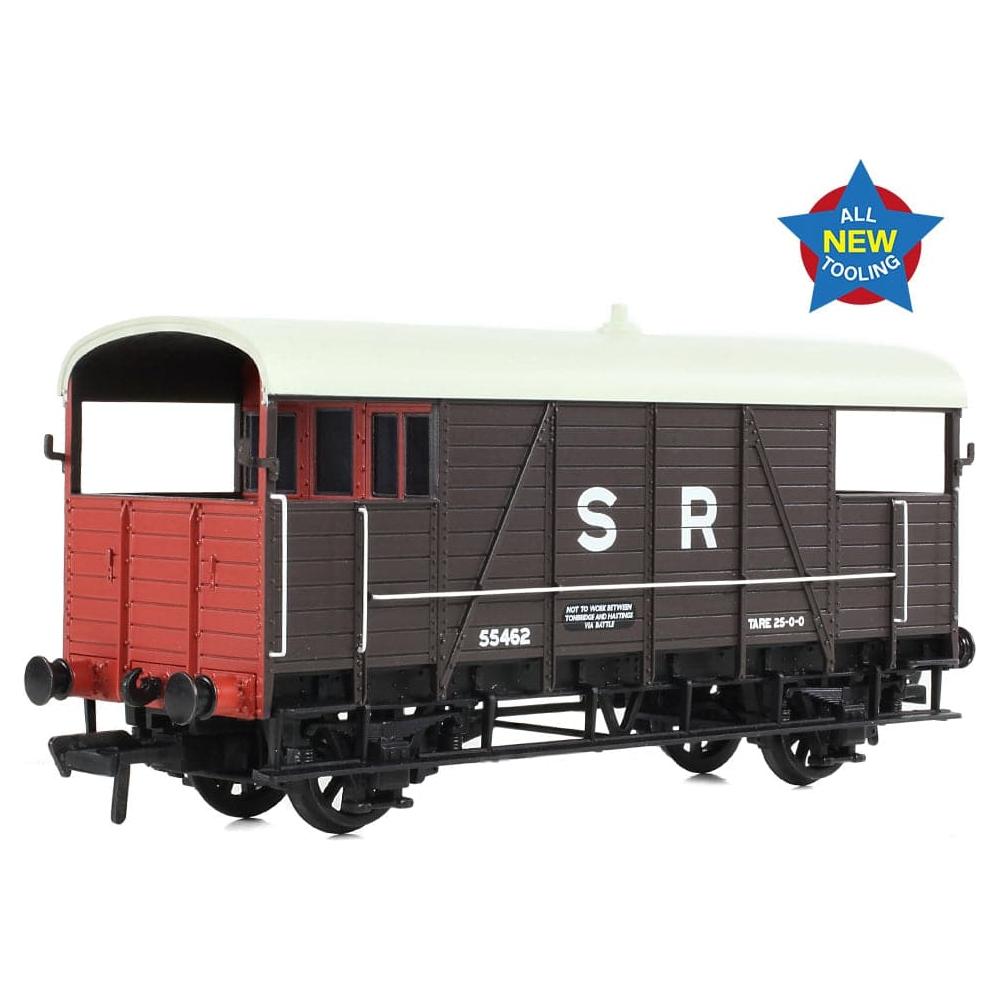 BRANCHLINE OO SE&CR 25T 'Dance Hall' Brake Van SR Brown