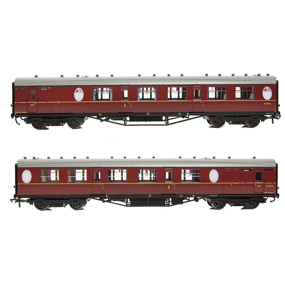 BRANCHLINE OO LNER Thompson Brake Composite Corridor BR Maroon #E1193E