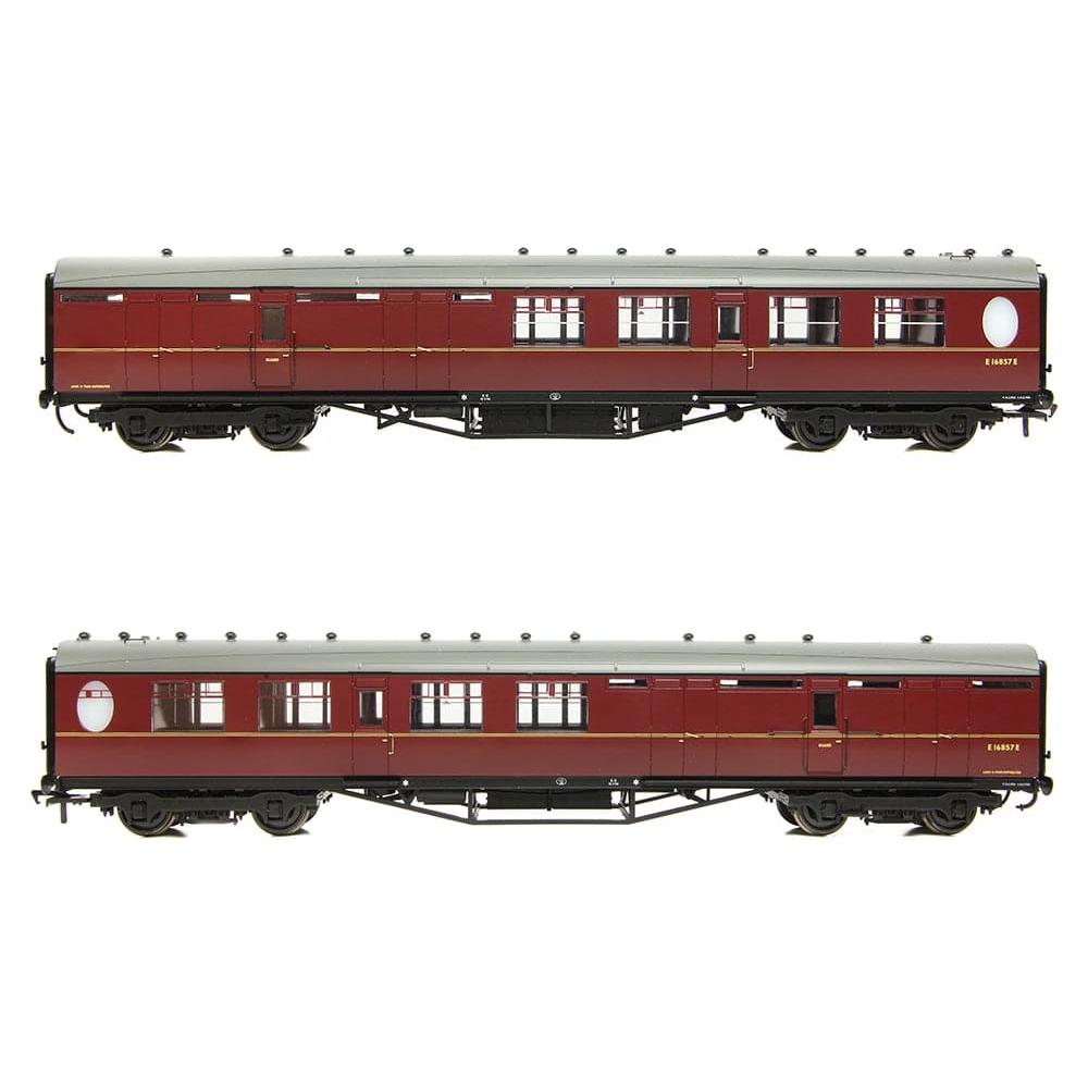 BRANCHLINE OO LNER Thompson Brake Second Corridor BR Maroon #E16857E