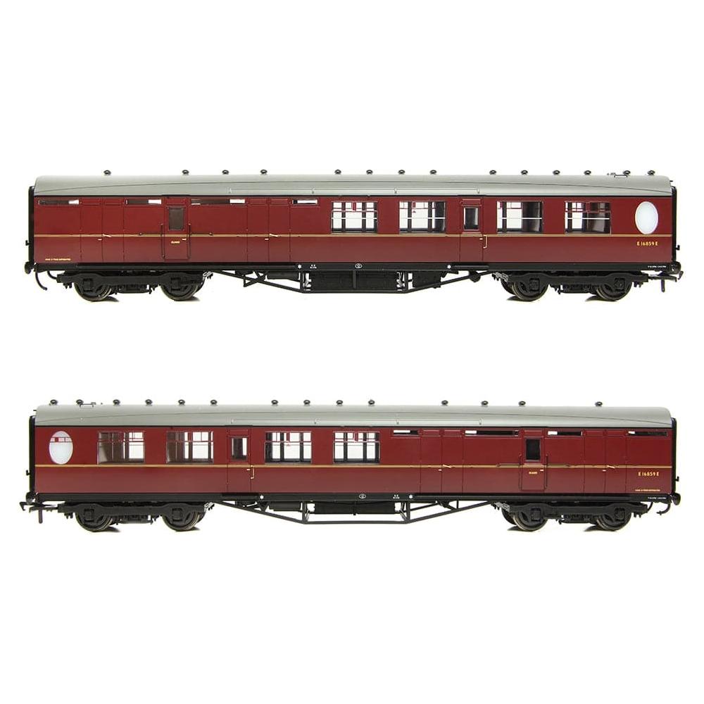 BRANCHLINE OO LNER Thompson Brake Second Corridor BR Maroon #E16859E
