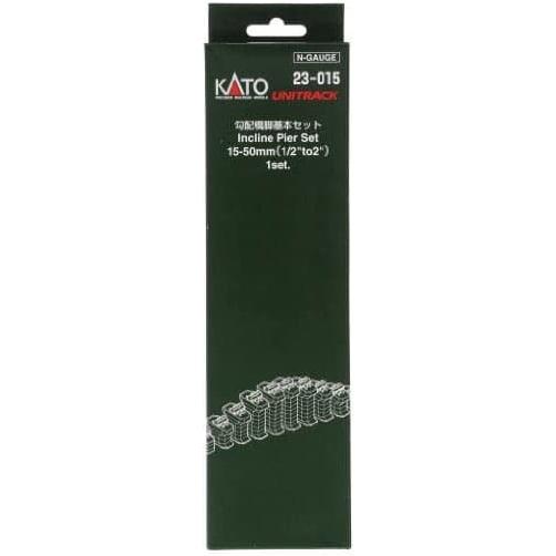 KATO N Unitrack Single Track Incline Pier Set 15-50mm (1/2"