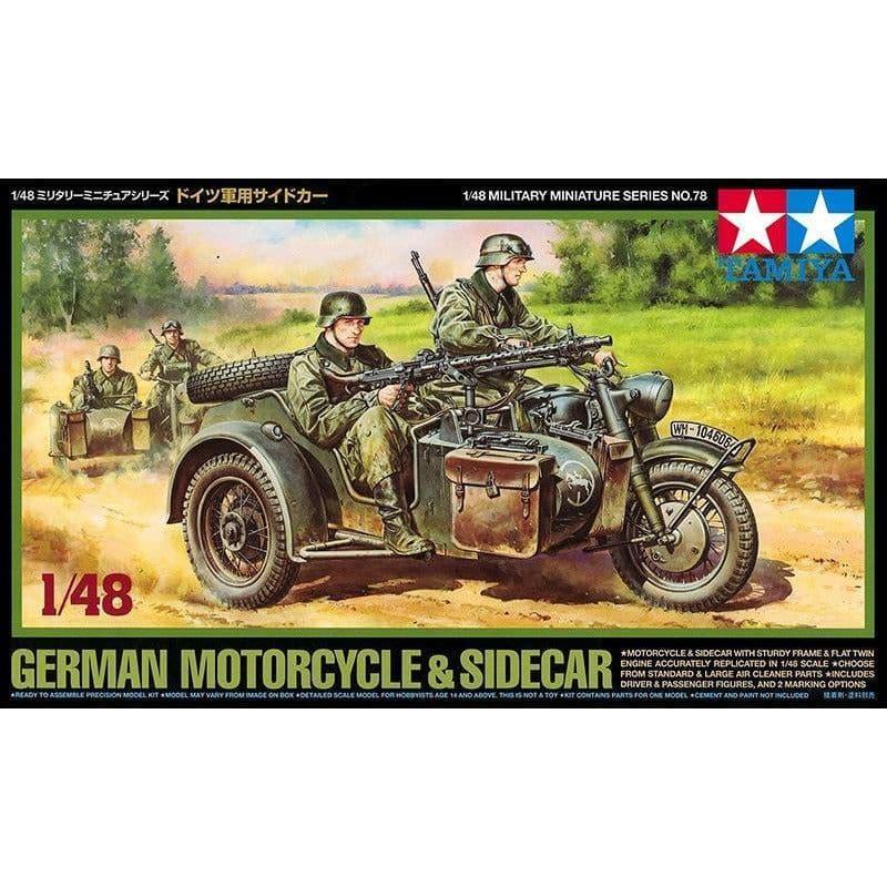 TAMIYA 1/48 German Motorcycle & Sidecar