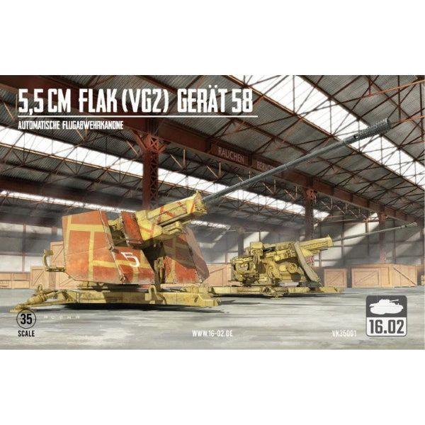 16.02 1/35 5,5cm Flak (VG2) Gert 58 Autom. Flugabwehrkanone
