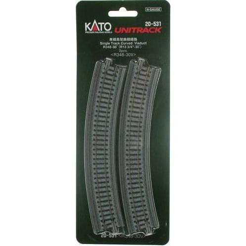KATO N Single Track Curved Unitrack Viaduct R348-30Deg (2)