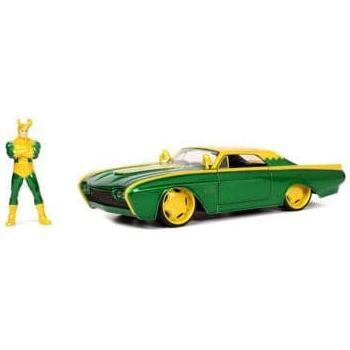 JADA 1/24 Marvel Loki & 1963 Ford Thunderbird