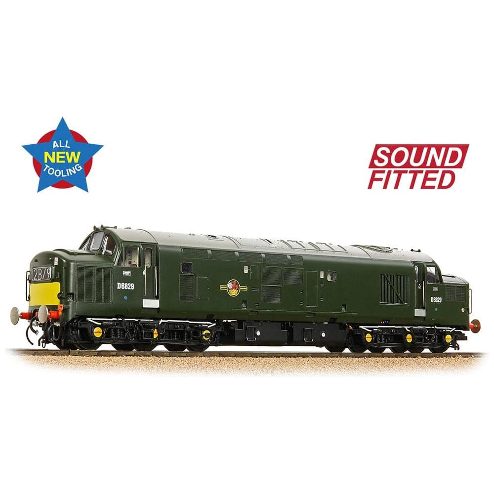 BRANCHLINE OO Class 37/0 Centre Headcode D6829 BR Green (Small Yellow Panels) DCC Sound Fitted