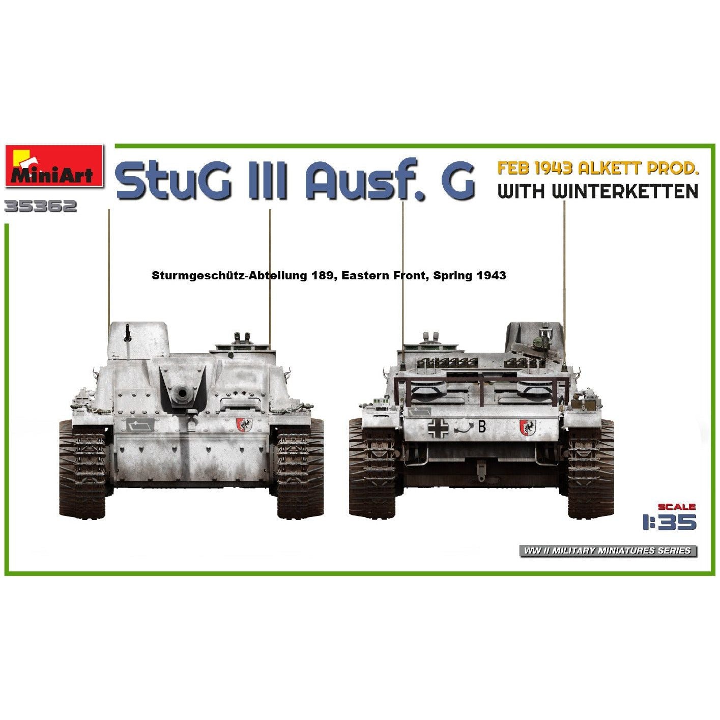 MINIART 1/35 StuG III Ausf. G Feb 1943 Alkett Prod. with Winterketten
