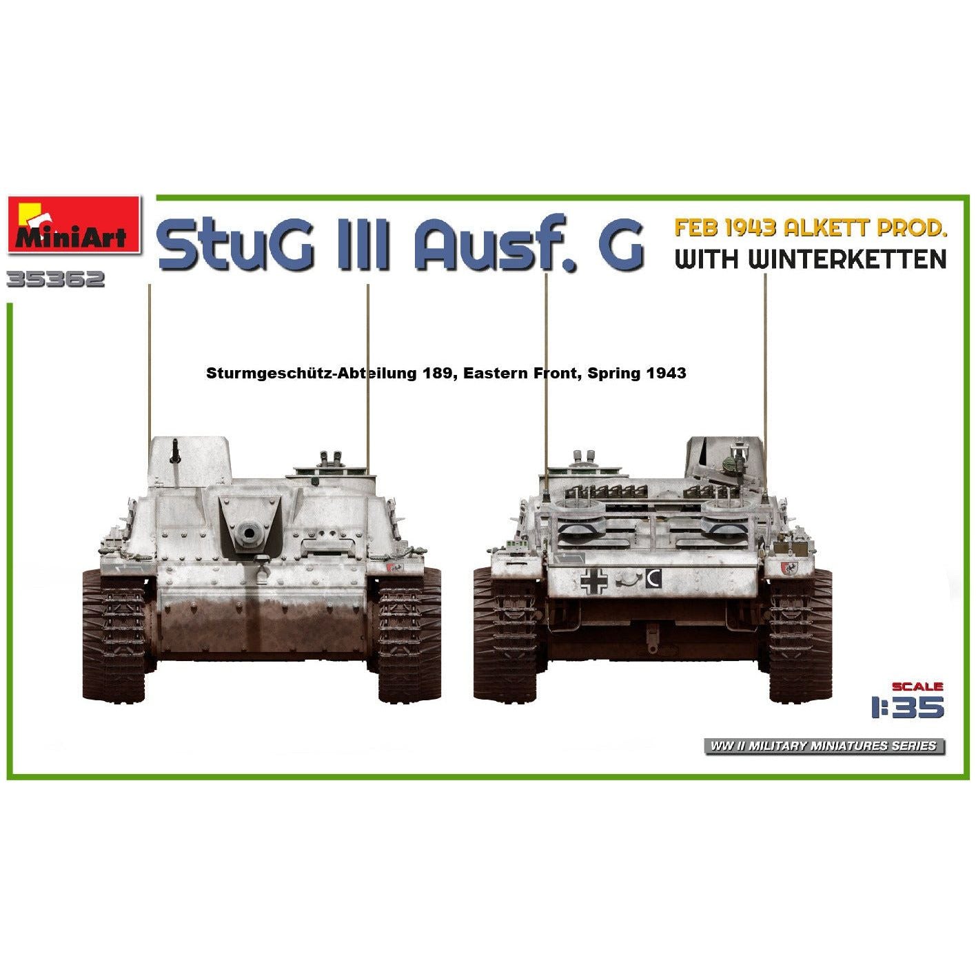 MINIART 1/35 StuG III Ausf. G Feb 1943 Alkett Prod. with Winterketten