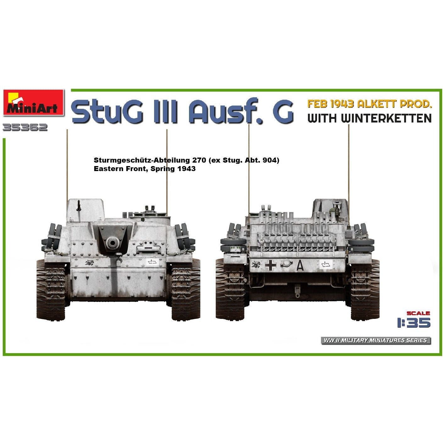 MINIART 1/35 StuG III Ausf. G Feb 1943 Alkett Prod. with Winterketten
