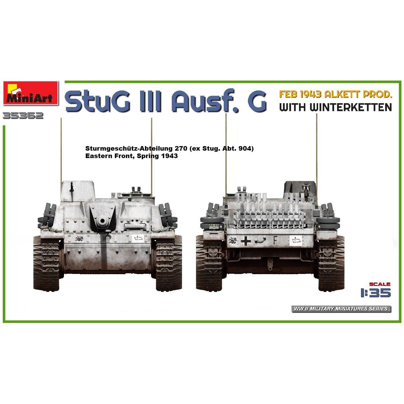 MINIART 1/35 StuG III Ausf. G Feb 1943 Alkett Prod. with Winterketten