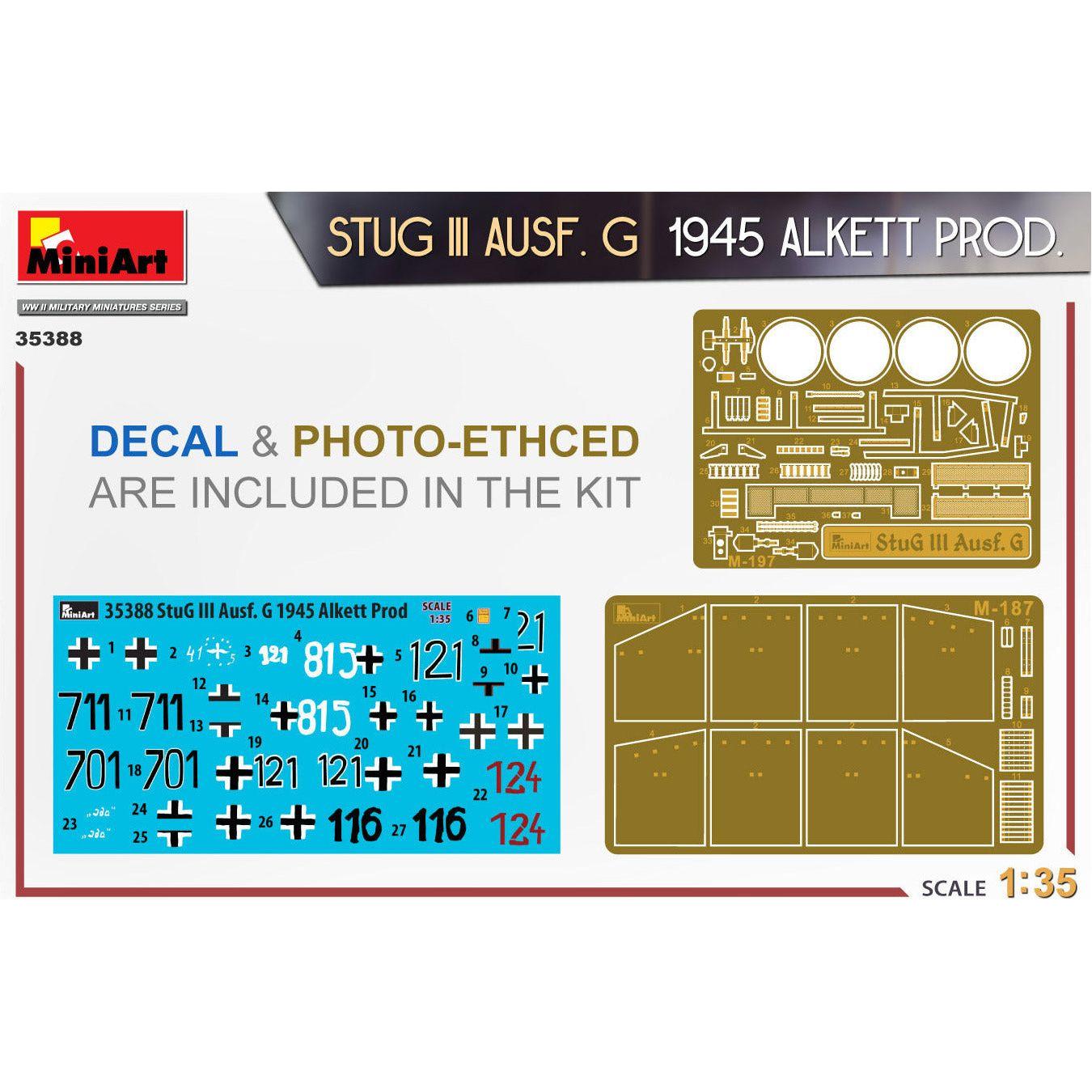 MINIART 1/35 Stug III Ausf. G 1945 Alkett Prod.