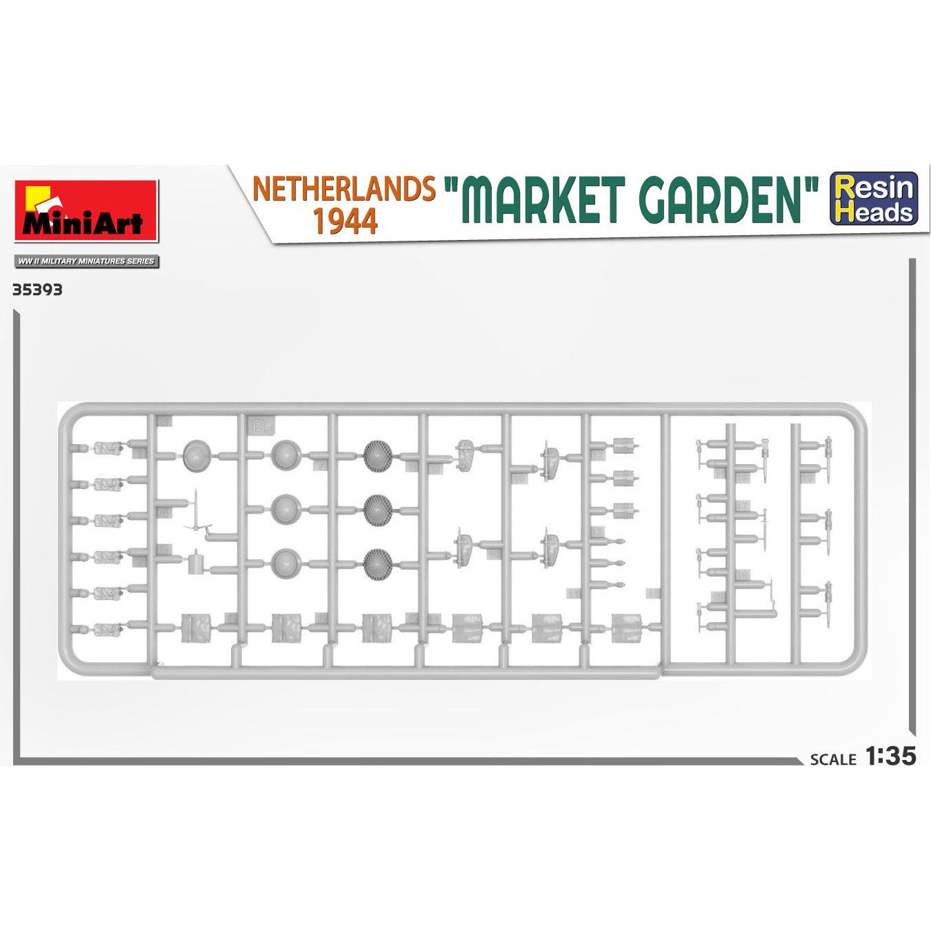 MINIART 1/35 "Market Garden" Netherlands 1944. Resin Heads
