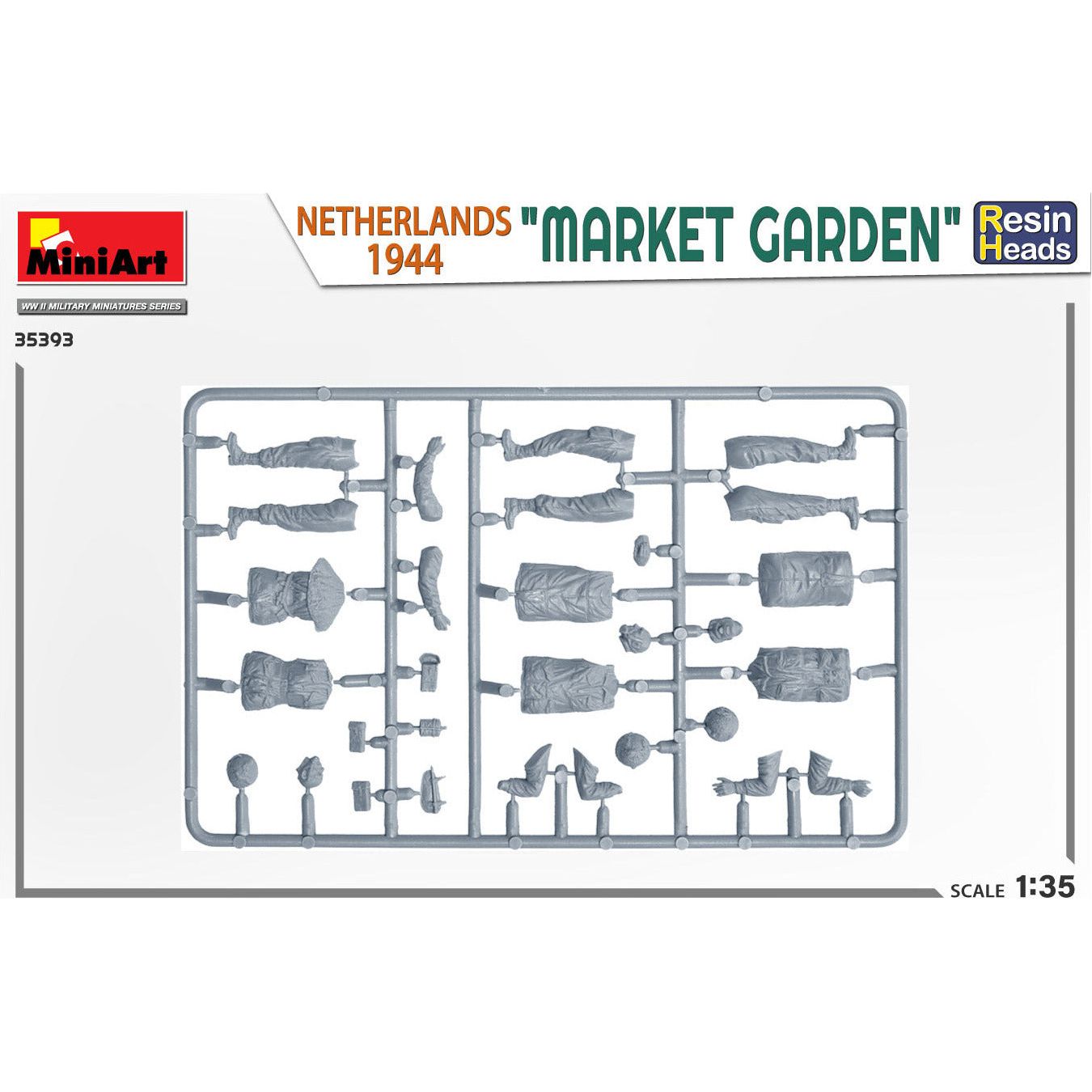 MINIART 1/35 "Market Garden" Netherlands 1944. Resin Heads