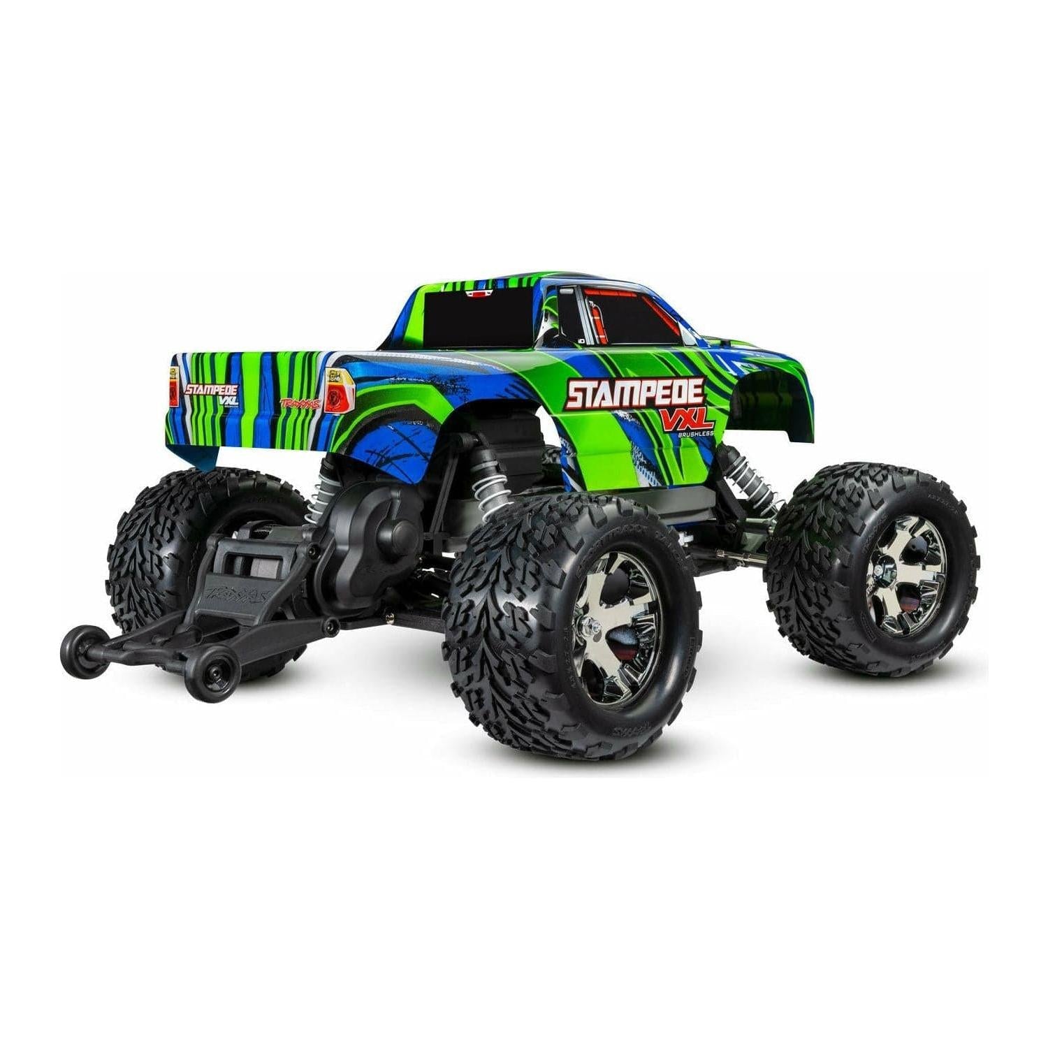 TRAXXAS 1/10 Stampede VXL Brushless Monster Truck with Magnum Gearbox Green
