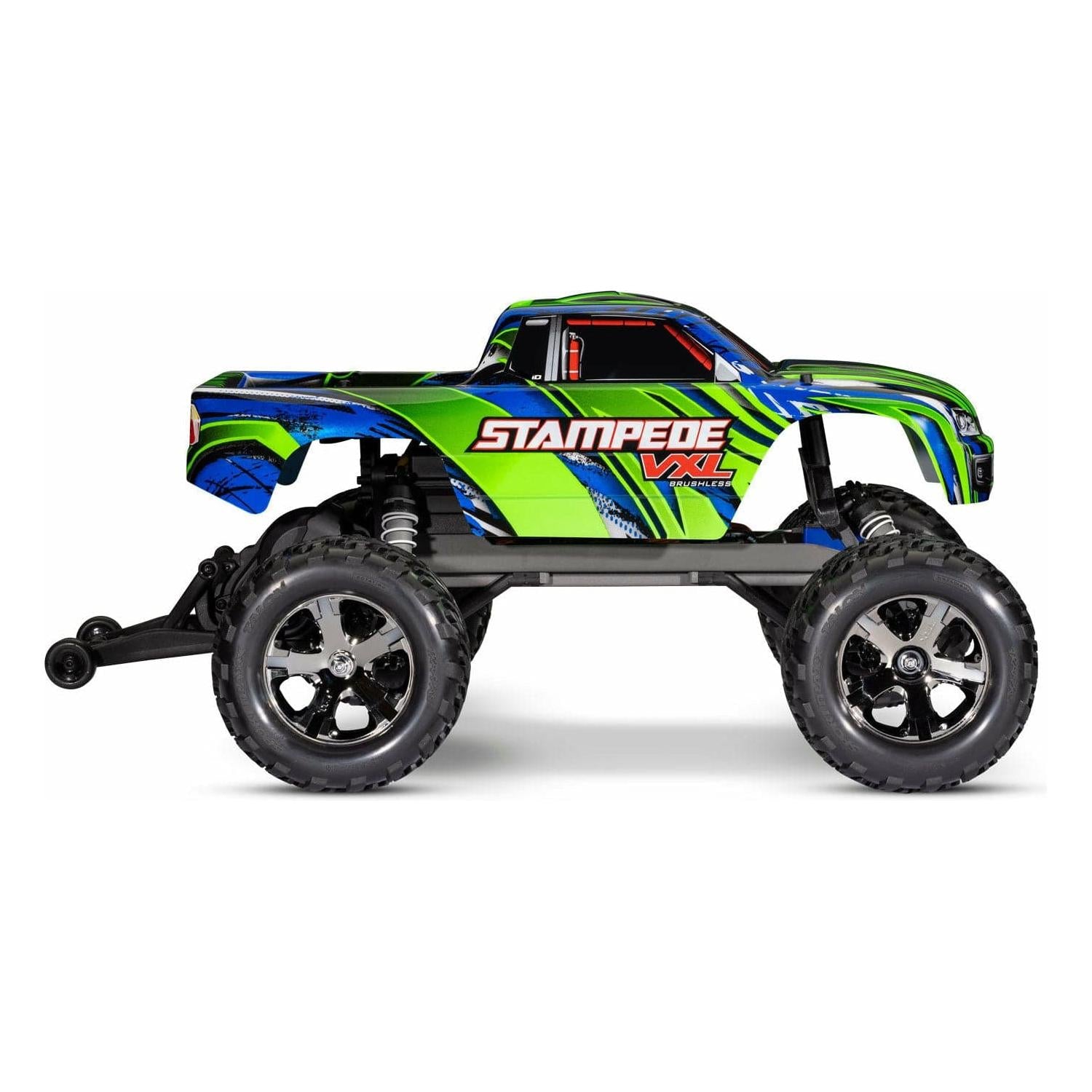 TRAXXAS 1/10 Stampede VXL Brushless Monster Truck with Magnum Gearbox Green