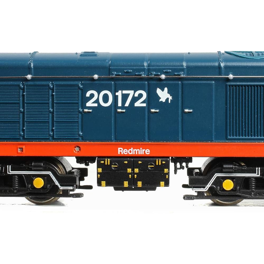 GRAHAM FARISH N Class 20-0 Headcode Box 20172 'Redmire' BR Blue (Red Solebar)