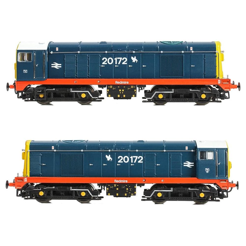 GRAHAM FARISH N Class 20-0 Headcode Box 20172 'Redmire' BR Blue (Red Solebar)