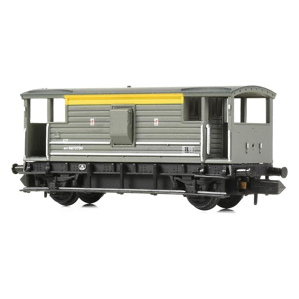 GRAHAM FARISH N LMS 20T Brake Van BR Engineers Grey & Yellow