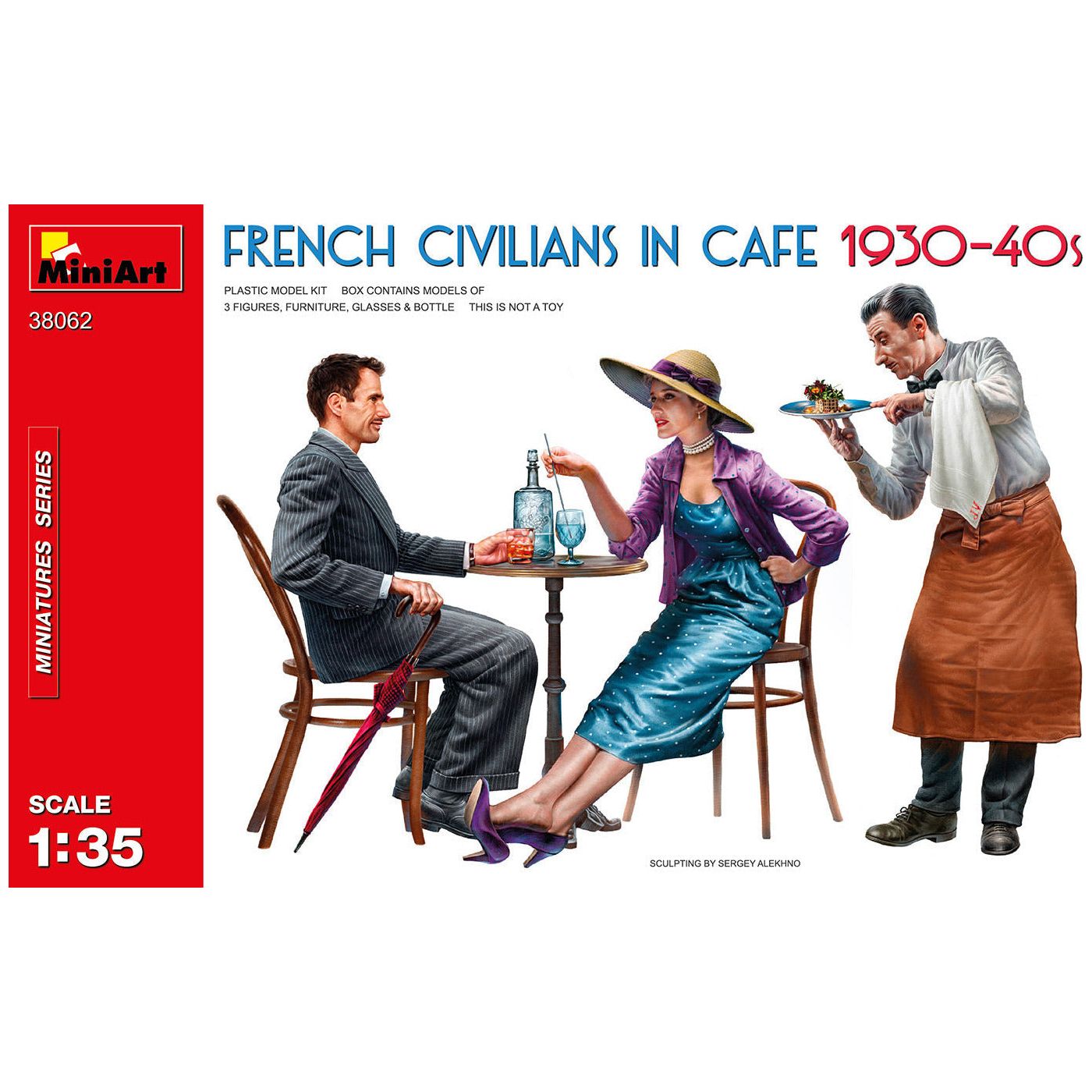 MINIART 1/35 French Civilians in Cafe 1930-40's