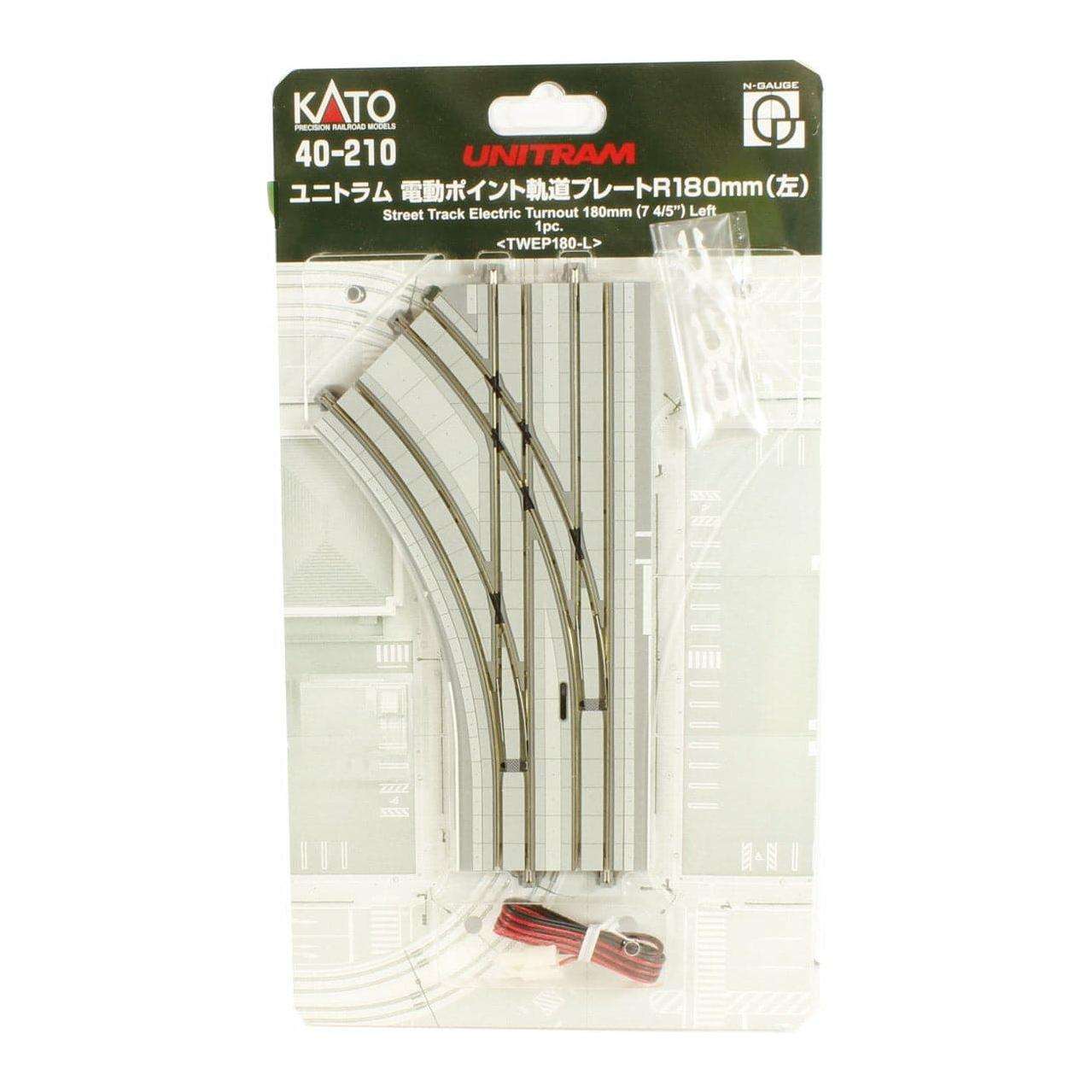 KATO N Unitram Street Track Electric Turnout 180mm Left (1)